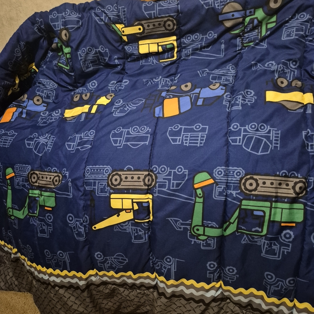 Kids Construction-Themed Twin Comforter